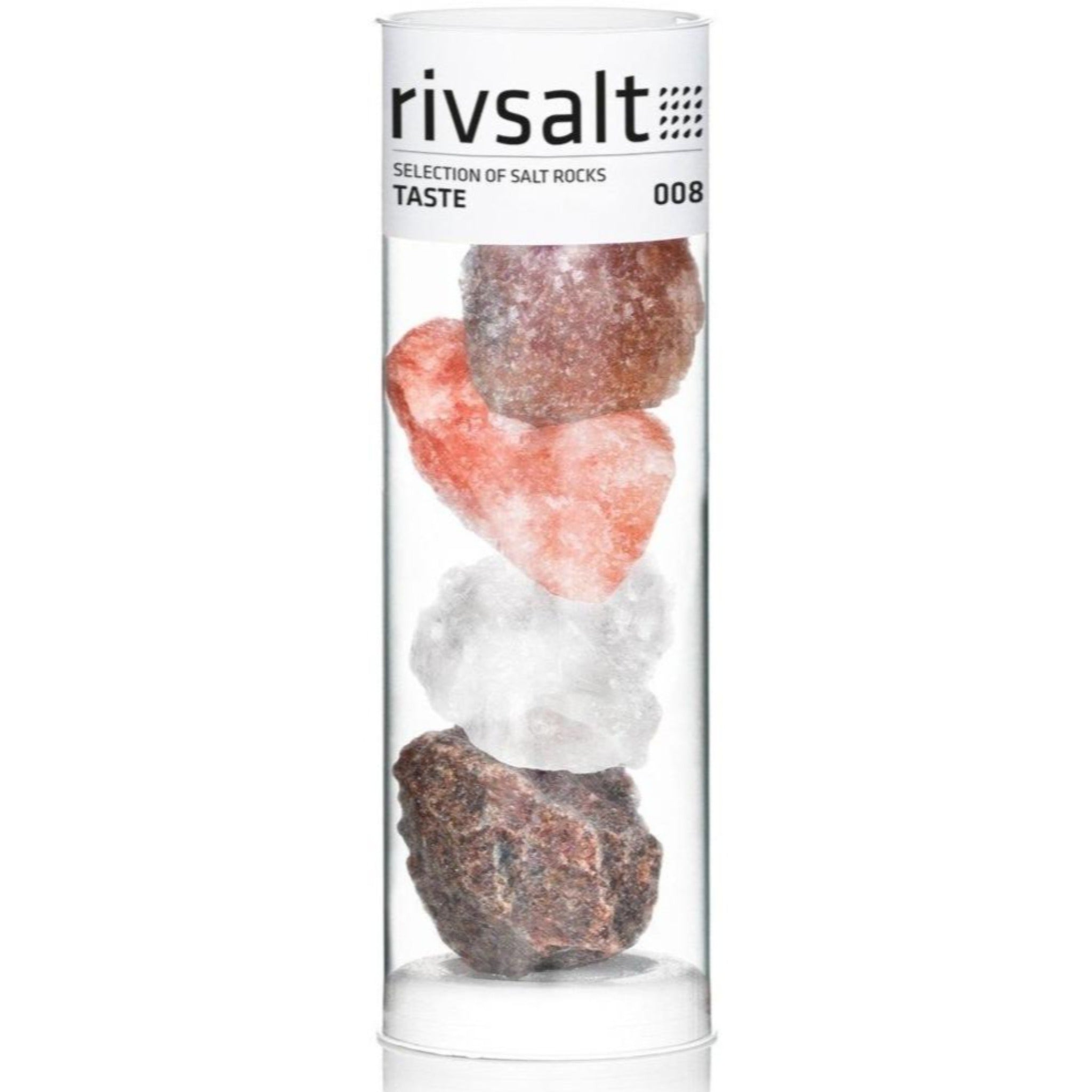 008 TASTE - selection of four LARGE salt rocks. stylish gift pack.